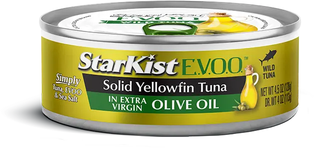 Starkist E.V.O.O. Solid Yellowfin Tuna can