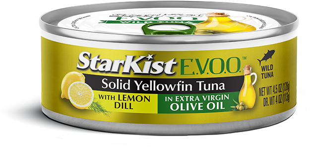 Starkist E.V.O.O. Solid Yellowfin Tuna with Lemon Dill can