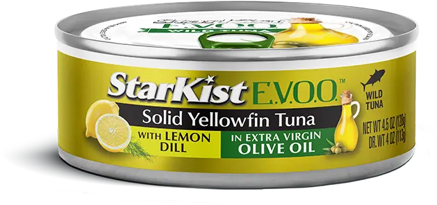 Starkist E.V.O.O. Solid Yellowfin Tuna with Lemon Dill can