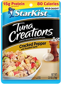 Tuna Creation Cracked Pepper with Roasted Garlic