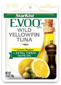 EVOO Wild Yellowfin Tuna with Lemon Pepper