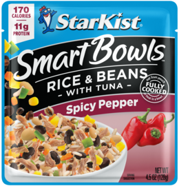 StarKist® Smart Bowls™ Spicy Pepper – Rice & Beans with Tuna Pouch