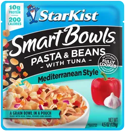 StarKist Smart Bowls Mediterranean Style - Pasta & Beans with Tuna