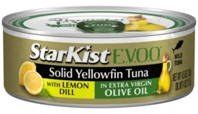 StarKist E.V.O.O.® Solid Yellowfin Tuna with Lemon Dill in Extra Virgin Olive Oil (Can)