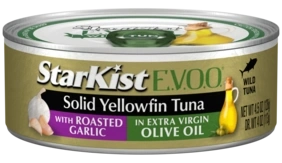 StarKist E.V.O.O.® Solid Yellowfin Tuna with Roasted Garlic in Extra Virgin Olive Oil (Can)