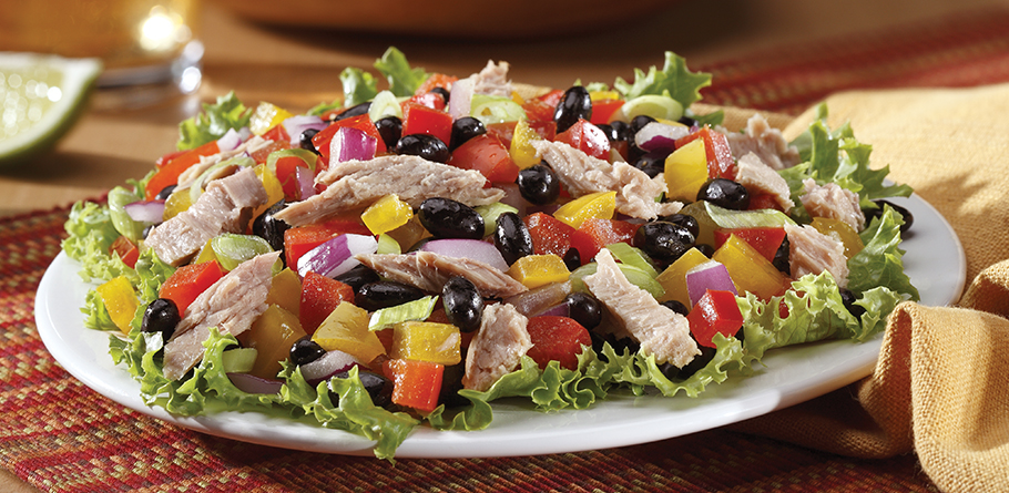 Black Bean and Pepper Tuna Salad