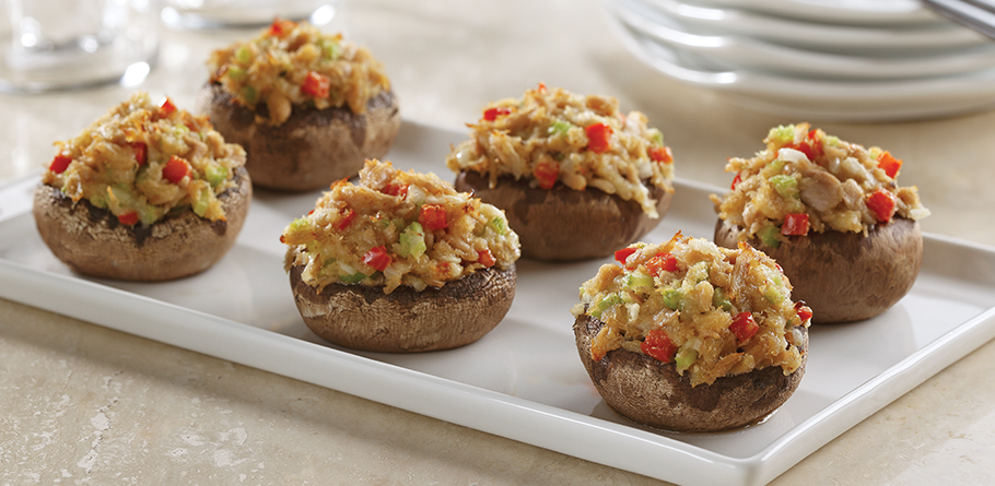 Tuna Stuffed Mushrooms