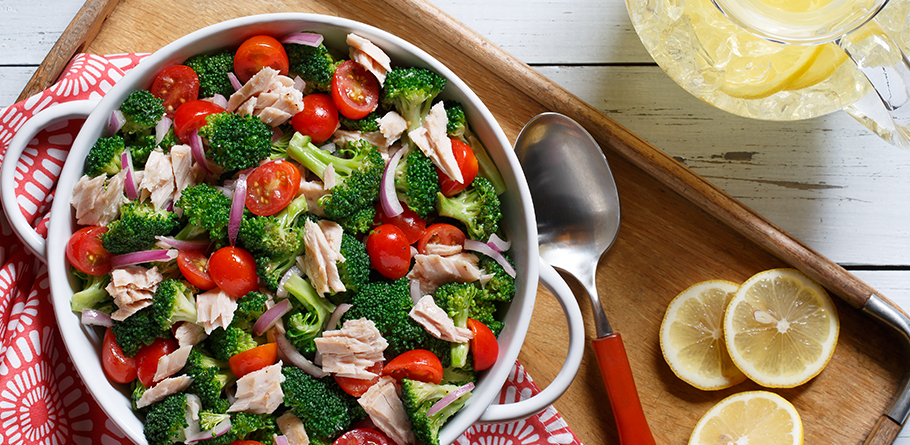 Broccoli, Tuna and Tomato Salad