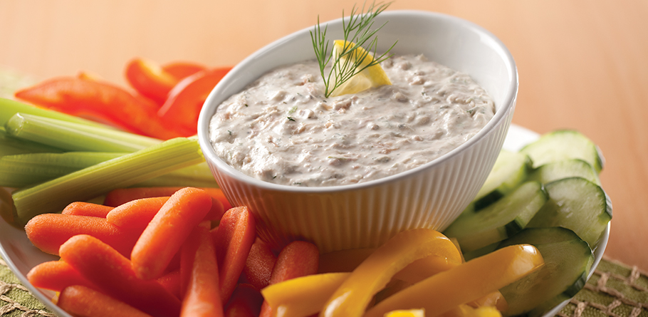 Lemon Pepper Tuna Creamy Dip with Dill