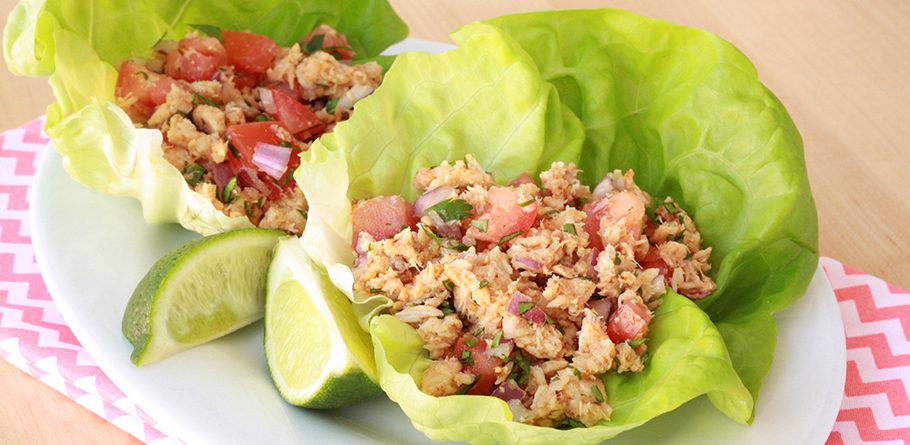 Hungry Girl’s Mexi-Tuna Lettuce Wraps