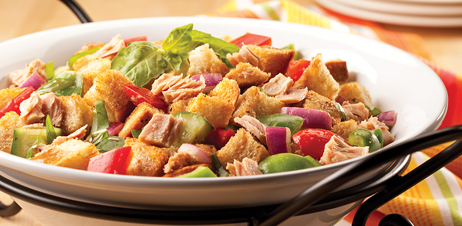 Tuna Panzanella Salad