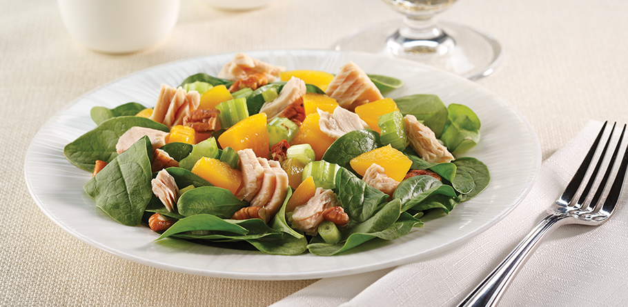 Tuna, Peach and Pecan Salad