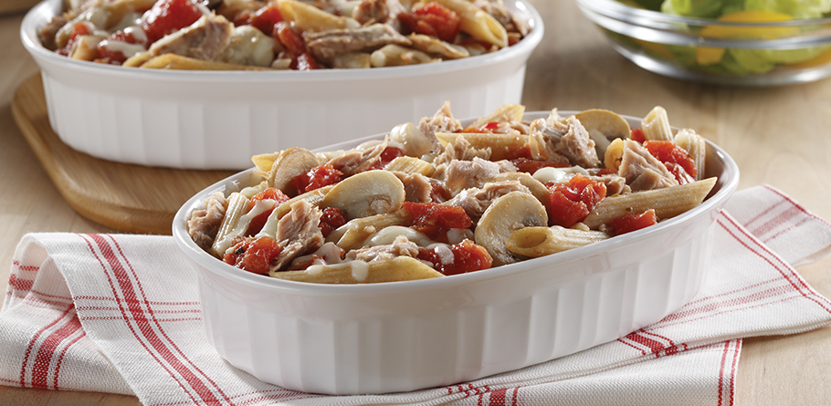 Zesty Italian Style Tuna Casserole