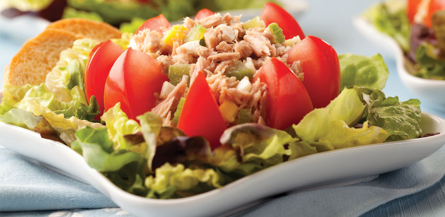 Hearty Herb & Garlic Tuna Salad for 2