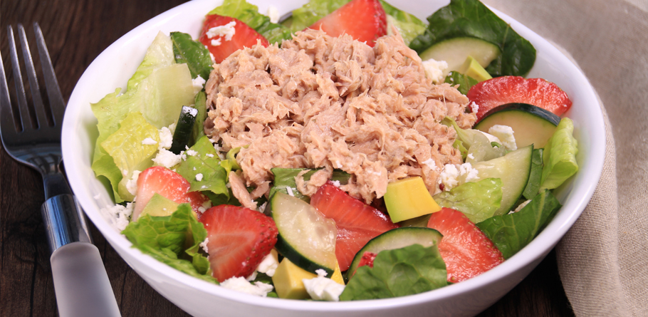 Hungry Girl’s Fruit ‘n Feta Tuna Salad in a Jar