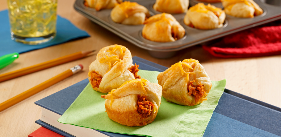 Barbeque Cheddar Crescent Roll Ups