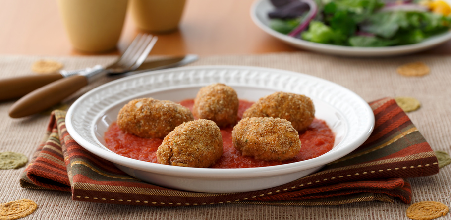 Salmon Croquettes in a Spicy Tomato Sauce