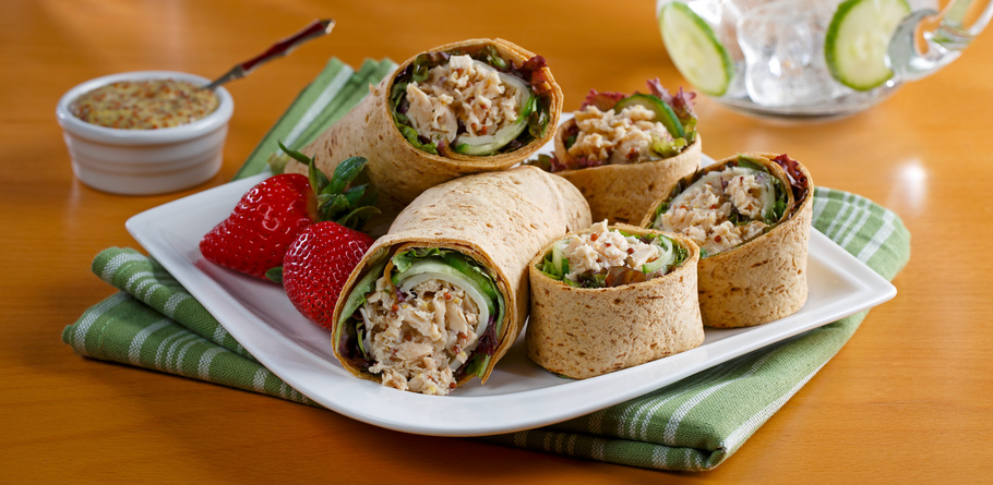 Salmon Mustard Wrap