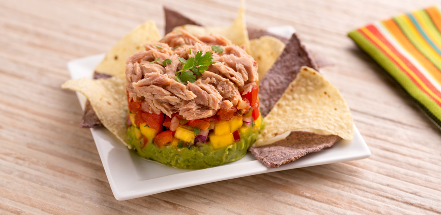 E.V.O.O. Yellowfin Tuna Avocado Stack