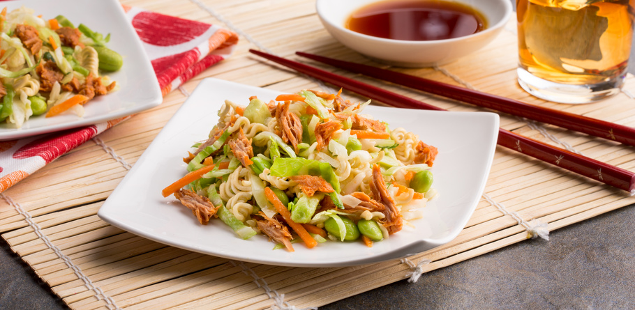 Sriracha Tuna Ramen Noodle Salad