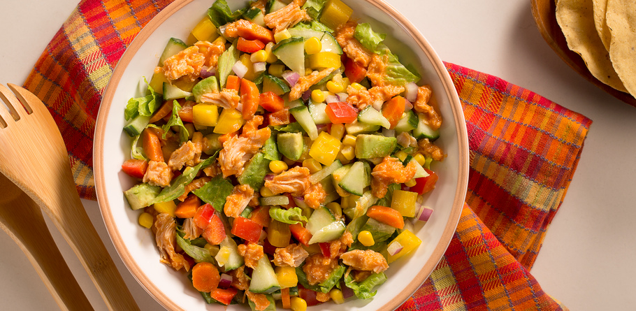 Southwestern Buffalo Chopped Chicken Salad