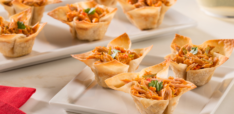 Red Curry Wonton Cups
