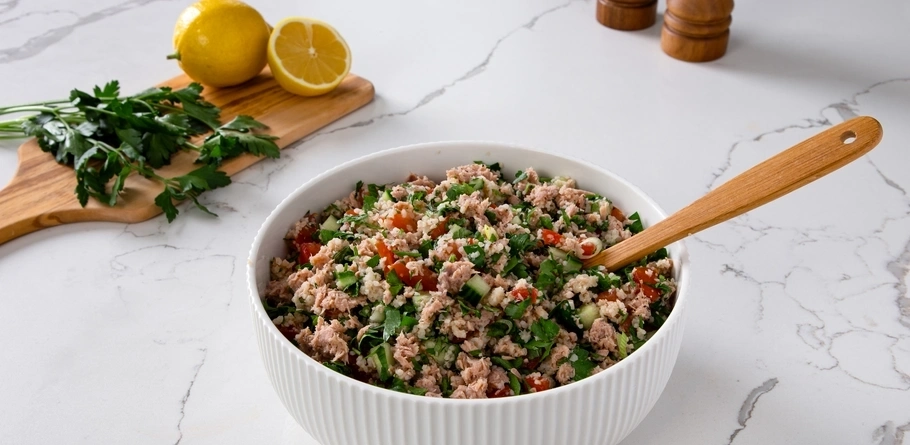 Lemon Pepper Tuna Tabbouleh