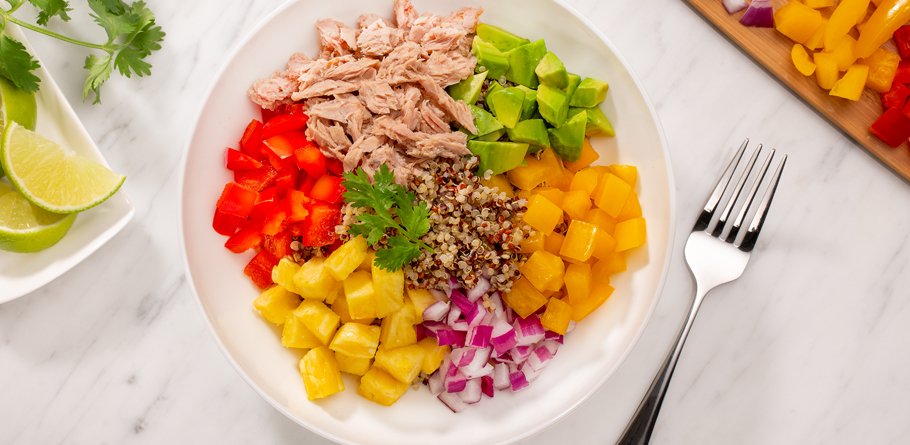 Tropical Tuna and Quinoa Bowls