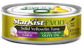 StarKist E.V.O.O.® Solid Yellowfin Tuna with Roasted Garlic in Extra Virgin Olive Oil (Can)