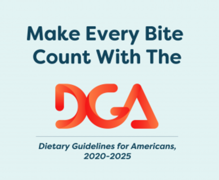 Make Every Bite Count!   The NEW Dietary Guidelines for American 2020 – 2025