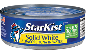 Solid White Albacore Tuna in Water 25% Less Sodium (Can)