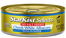 Gourmet Albacore Tuna No Salt Added 7.5 oz cans