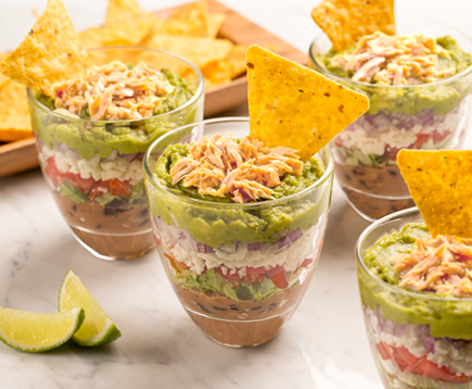 spicy-seven-layer-dip-cups