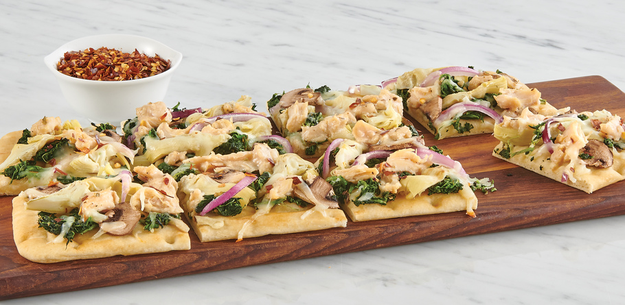 Roasted Garlic & Herb Chicken Flatbread