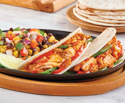 southwest-chicken-fajitas-with-corn-and-bean-salad