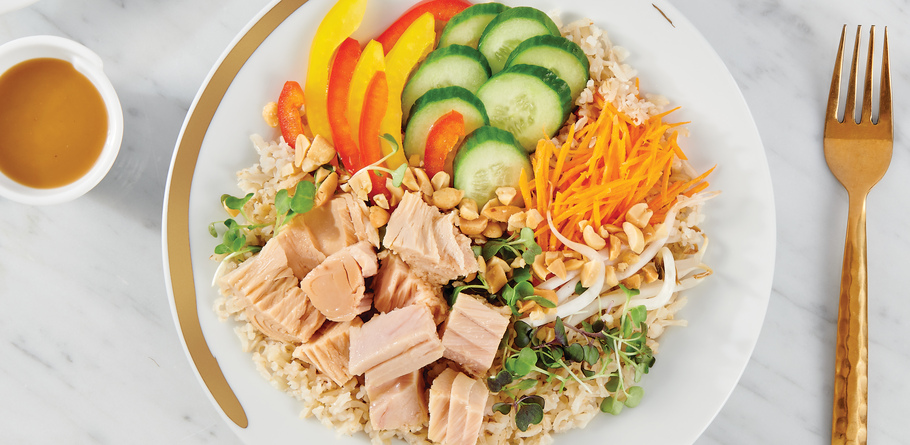 E.V.O.O. Albacore Tuna Asian Grain Bowl