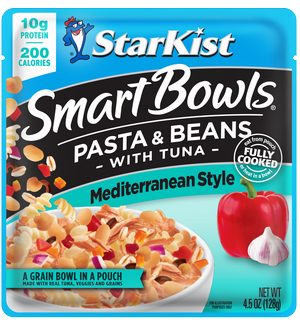 NEW StarKist Smart Bowls® Mediterranean Style – Pasta & Beans with Tuna Pouch