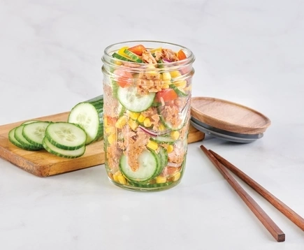 cajun-tuna-&-cucumber-salad-jar