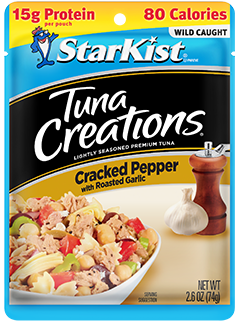 NEW Tuna Creations® Cracked Pepper with Roasted Garlic NEW Tuna Creations® Cracked Pepper with Roasted Garlic
